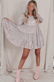 Smellmail™-Sequin Baby Doll Dress