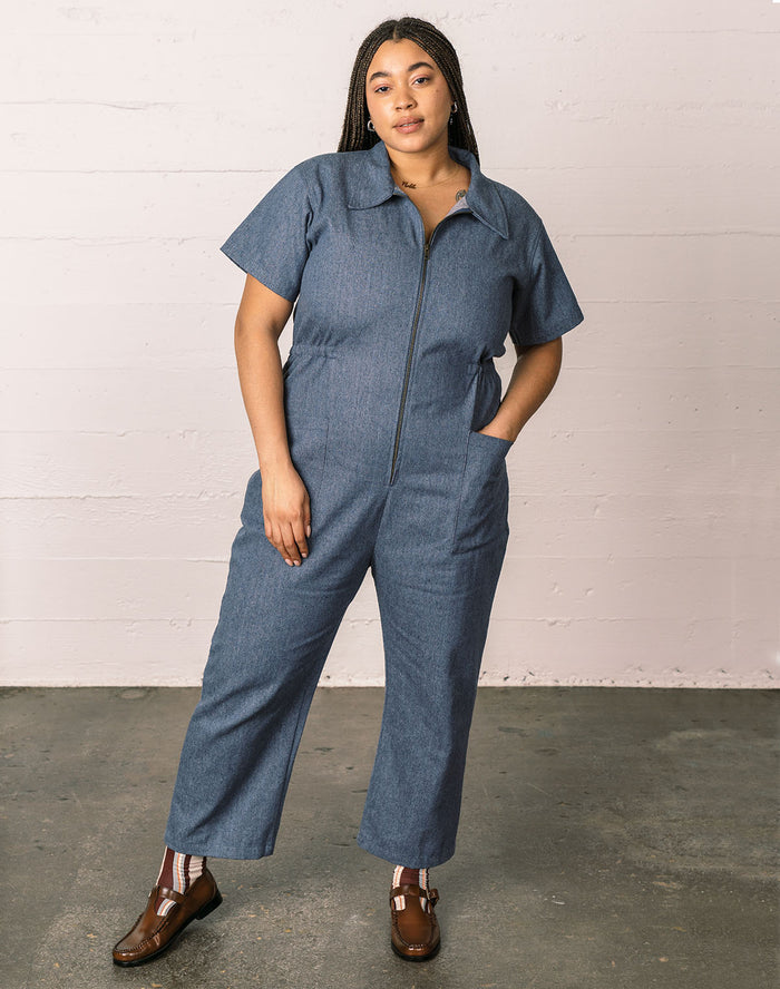 Free Shipping - Cropped Utility Jumpsuit