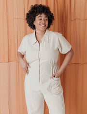 Free Shipping - Cropped Utility Jumpsuit