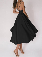 Smellmail™-Elegant strappy V-neck dress