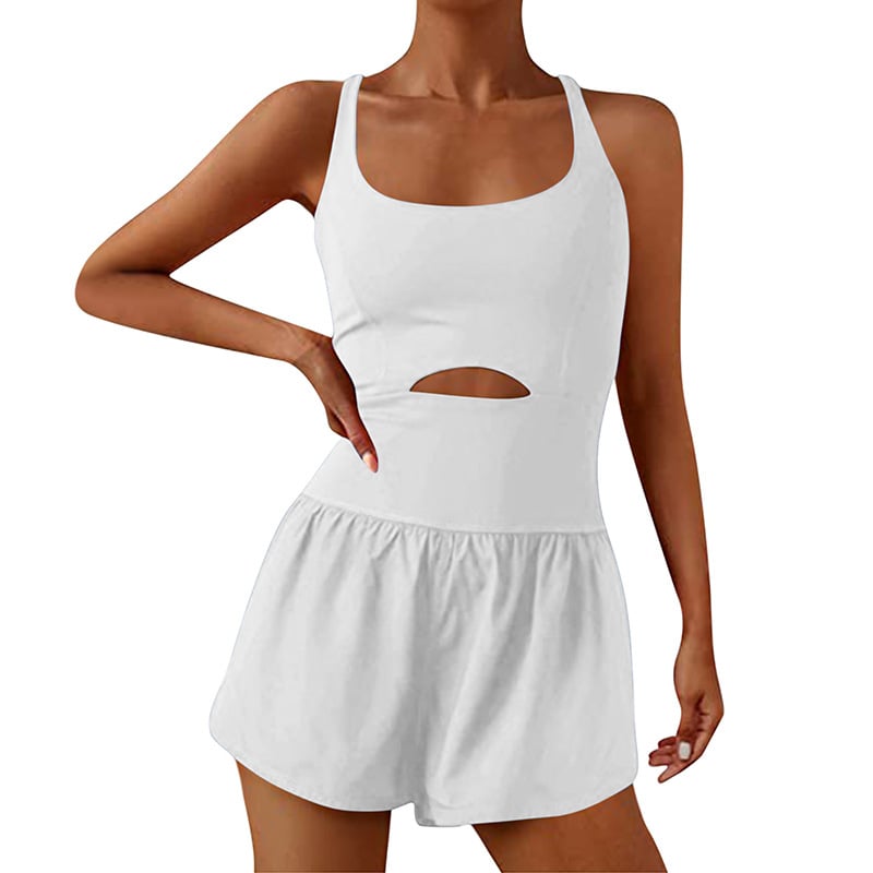 Smellmail™-ATHLETIC ROMPER ONE PIECE JUMPSUIT SHORTS