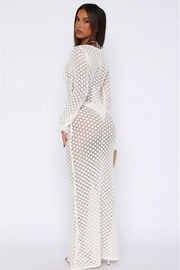 Smellmail™-Sun protection hollow knitted seaside vacation dress