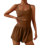 Smellmail™-ATHLETIC ROMPER ONE PIECE JUMPSUIT SHORTS