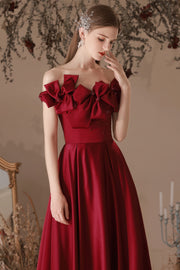 Smellmail™-Wine red evening dress