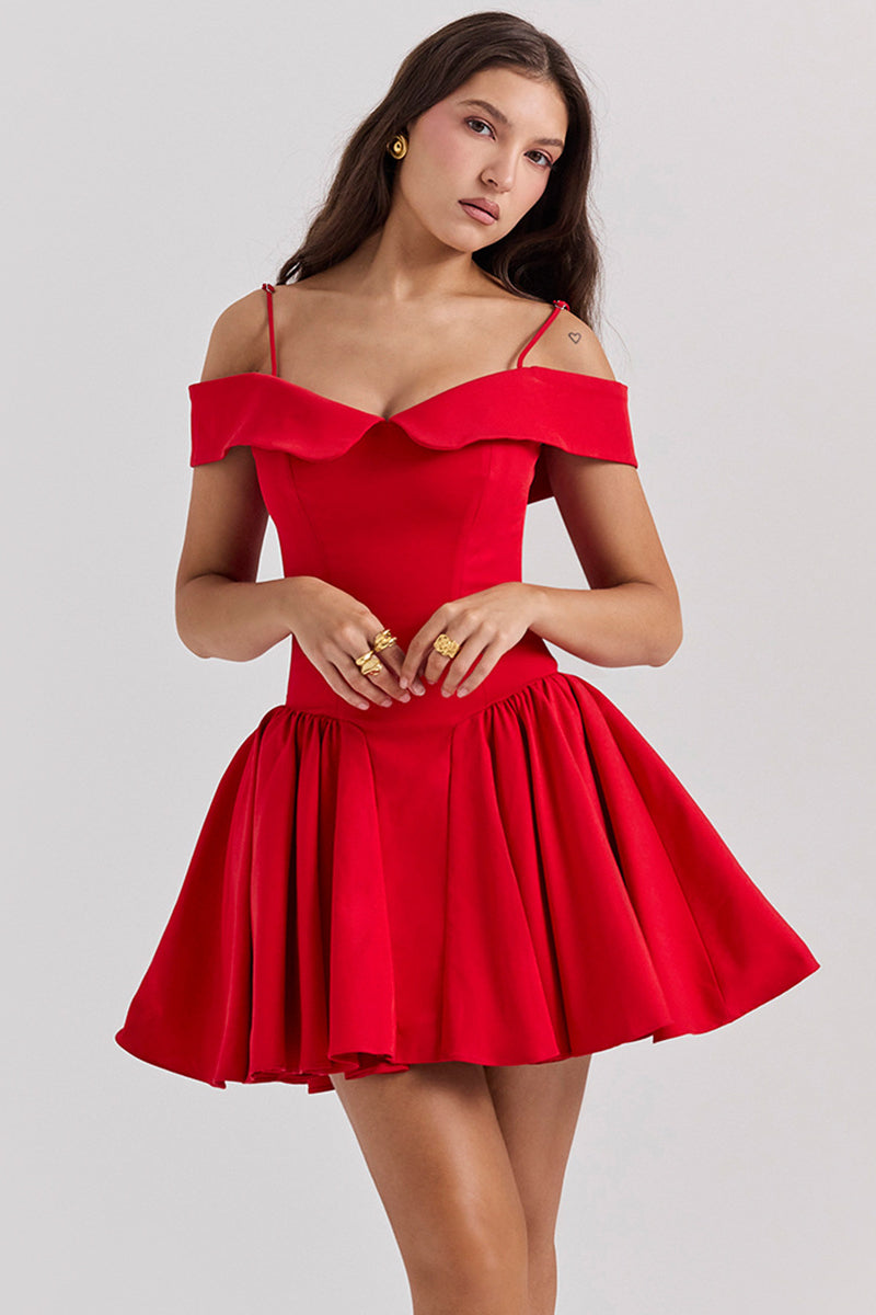 EysintTMOne shoulder strapless sexy dress