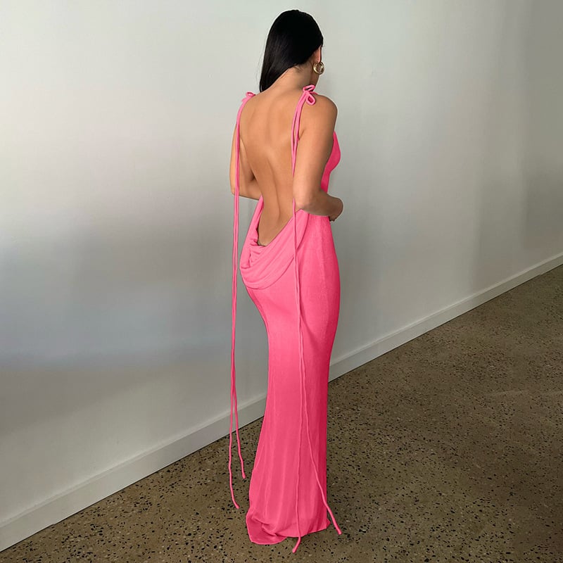 Smellmail™-Serenity Backless Maxi Dress