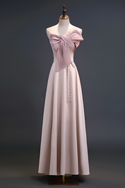 Smellmail™-Bridesmaid dress satin pink sister dress bridesmaid group dress