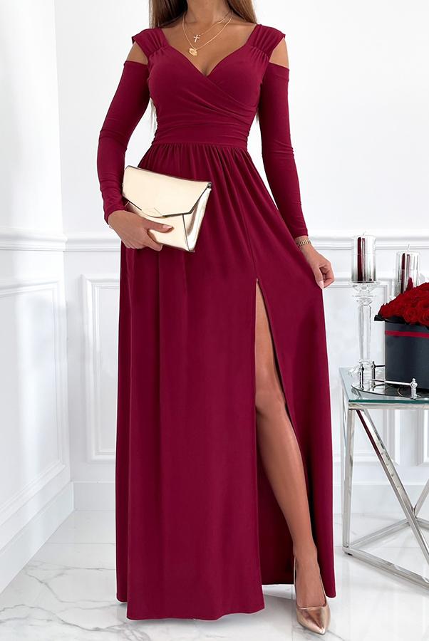 Smellmail™-Split Sleeve Elegant Maxi Dress