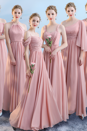 Smellmail™-Bridesmaid dress annual party banquet pink evening dress