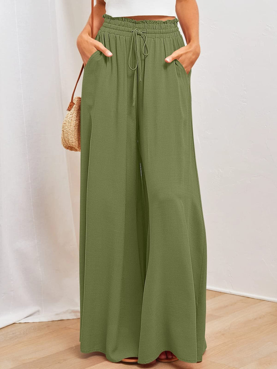 Smellmail™-Women's Casual Pants Wide Leg Trousers