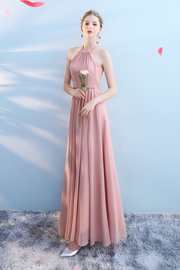 Smellmail™-Bridesmaid dress annual party banquet pink evening dress