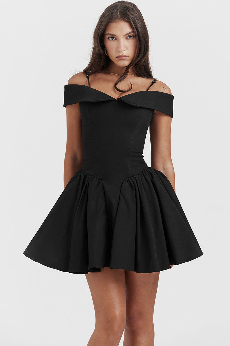 EysintTMOne shoulder strapless sexy dress