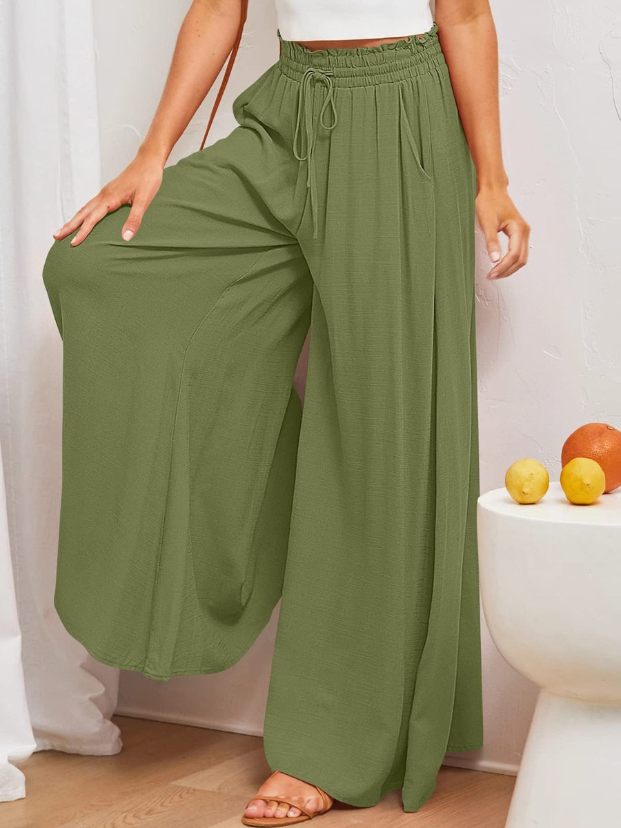 Smellmail™-Women's Casual Pants Wide Leg Trousers