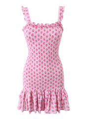 Smellmail™-Sexy Ruffle Sleeveless A-Line Mini Dress