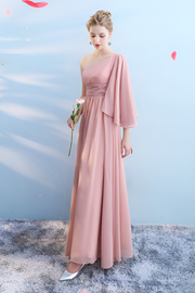 Smellmail™-Bridesmaid dress annual party banquet pink evening dress