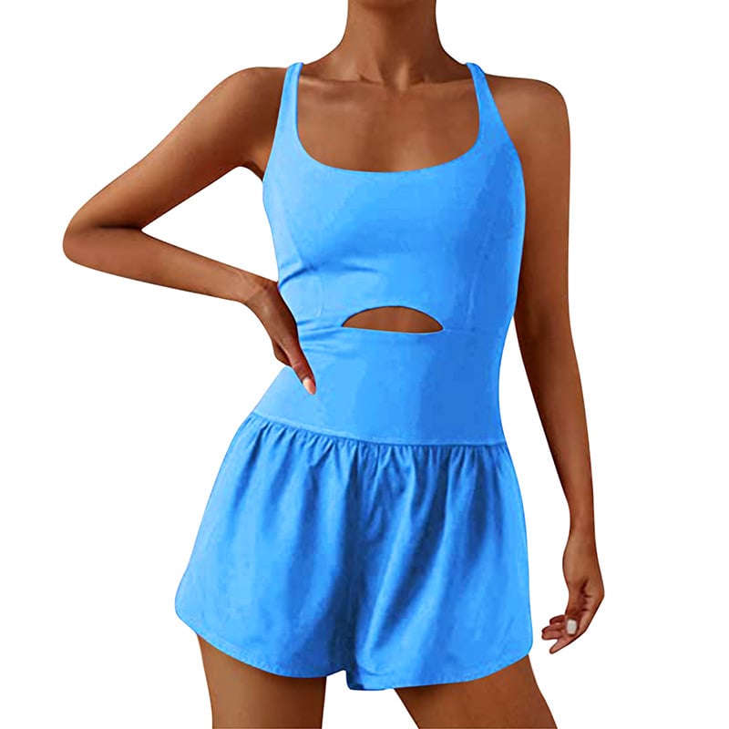 Smellmail™-ATHLETIC ROMPER ONE PIECE JUMPSUIT SHORTS