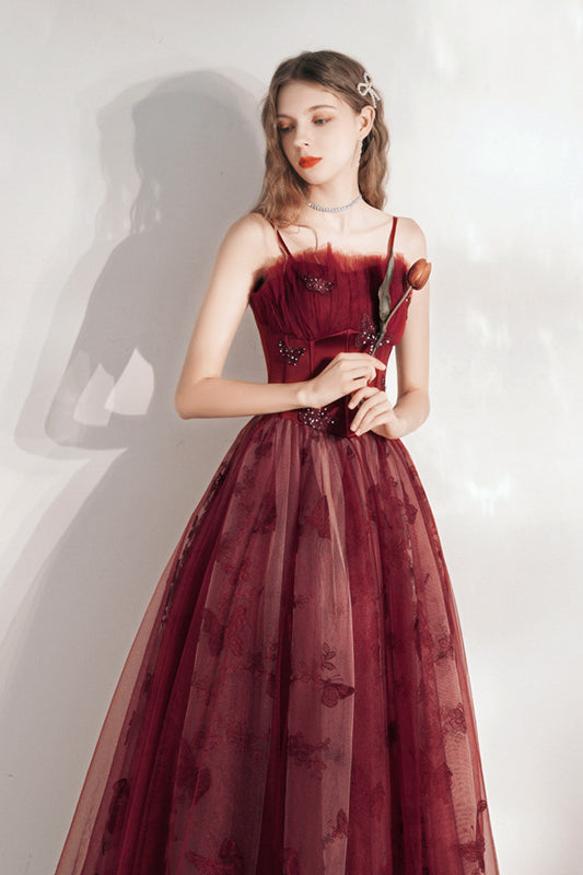 Smellmail™-Red banquet temperament long dress