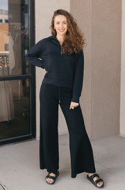 Smellmail™-Long Sleeve Wide Leg Jumpsuit