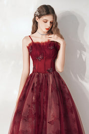 Smellmail™-Red banquet temperament long dress