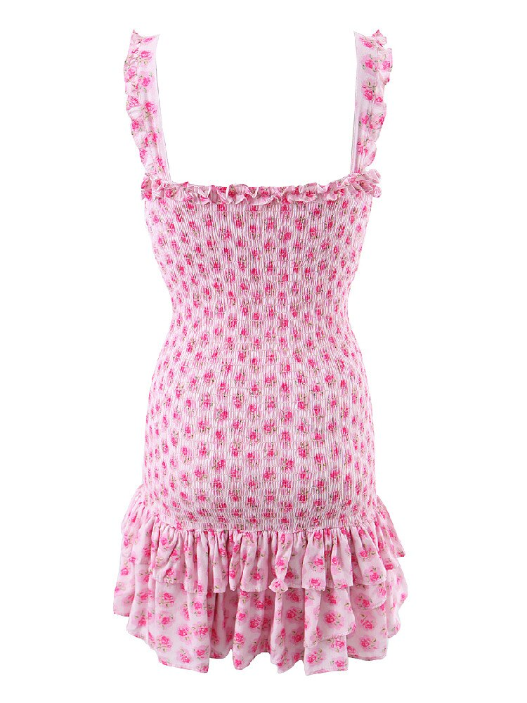 Smellmail™-Sexy Ruffle Sleeveless A-Line Mini Dress