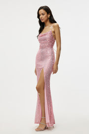 Smellmail™-Sleeveless halter dress slim fit hip sequined long skirt