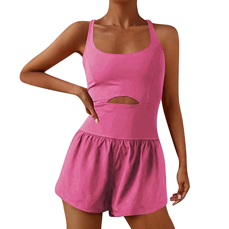 Smellmail™-ATHLETIC ROMPER ONE PIECE JUMPSUIT SHORTS