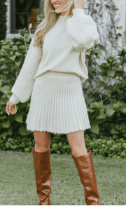 Smellmail™-Pleated Knit Skirt Set