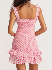 Smellmail™-Sexy Ruffle Sleeveless A-Line Mini Dress