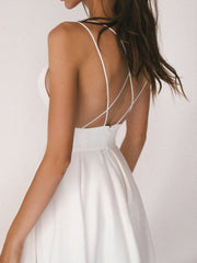 Smellmail™-Elegant strappy V-neck dress