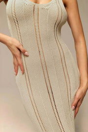 Smellmail™-Backless Hollow Out Knit Tank Dress