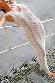 Smellmail™-Backless Hollow Out Knit Tank Dress