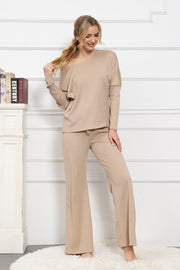 Smellmail™-Solid Color Long Sleeve Casual Set