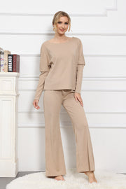 Smellmail™-Solid Color Long Sleeve Casual Set