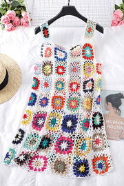 Smellmail™-Floral Crochet Tank Dress