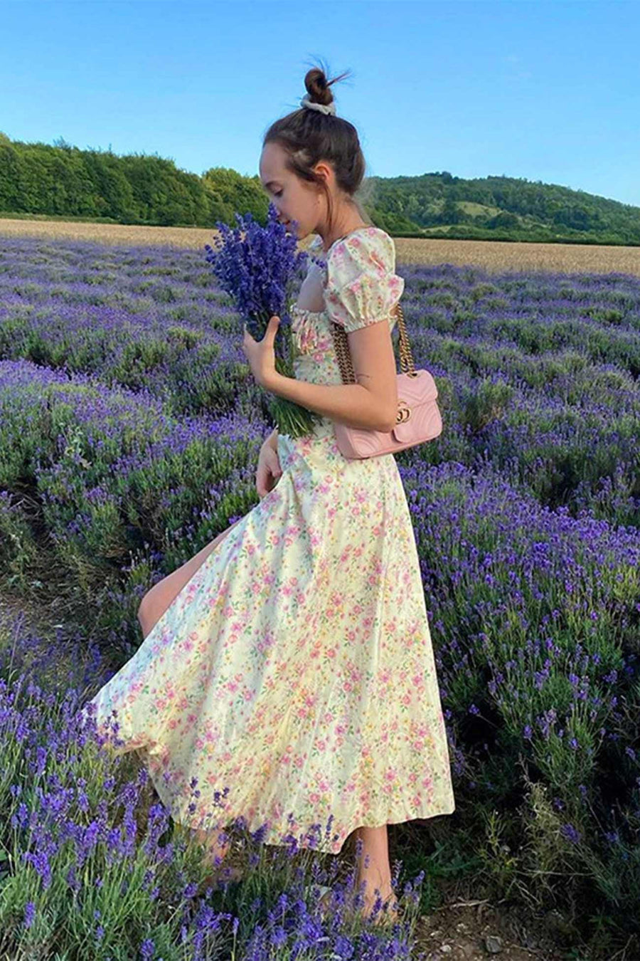 Smellmail™-Floral Print Backless Corset Maxi Dress