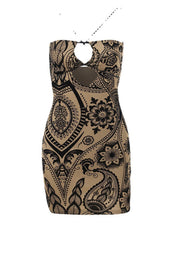 Smellmail™-Floral Print Cutout Pack Hip Dress