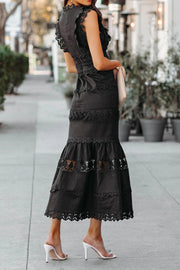 Smellmail™-Lace Patchwork Loose Maxi Dress