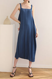 Smellmail™-Loose Irregular Pleated Overall Dress