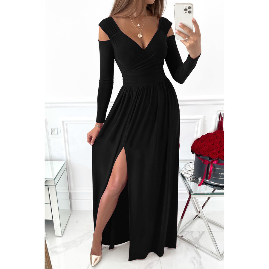 Smellmail™-Split Sleeve Elegant Maxi Dress