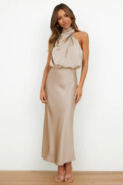 Smellmail™-High-end satin off-shoulder maxi dress