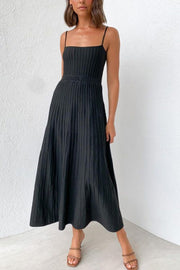 Smellmail™-Pleated High Waist Knit Dress