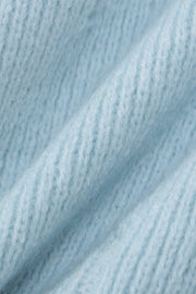 Smellmail™-Sky Blue Button-Front Knitted Two Piece Skirts