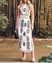 Smellmail™-Stylish Printed Vacation Style Two Piece Dress