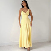 Smellmail™-Lulah Drape Maxi Dress with Built