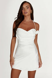 Smellmail™-Sexy halterneck off-shoulder backless white dress