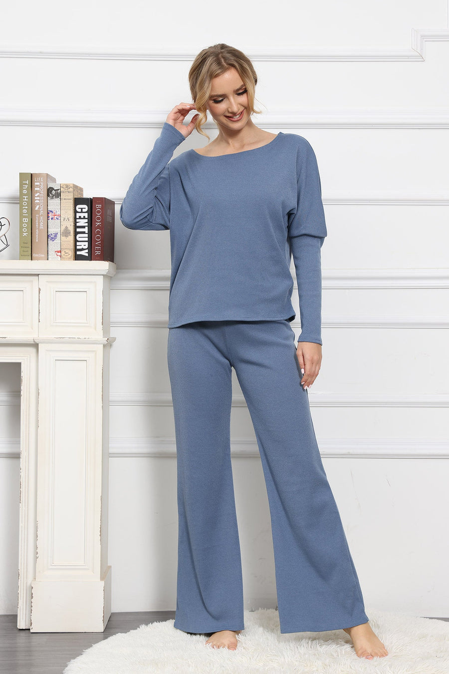 Smellmail™-Solid Color Long Sleeve Casual Set