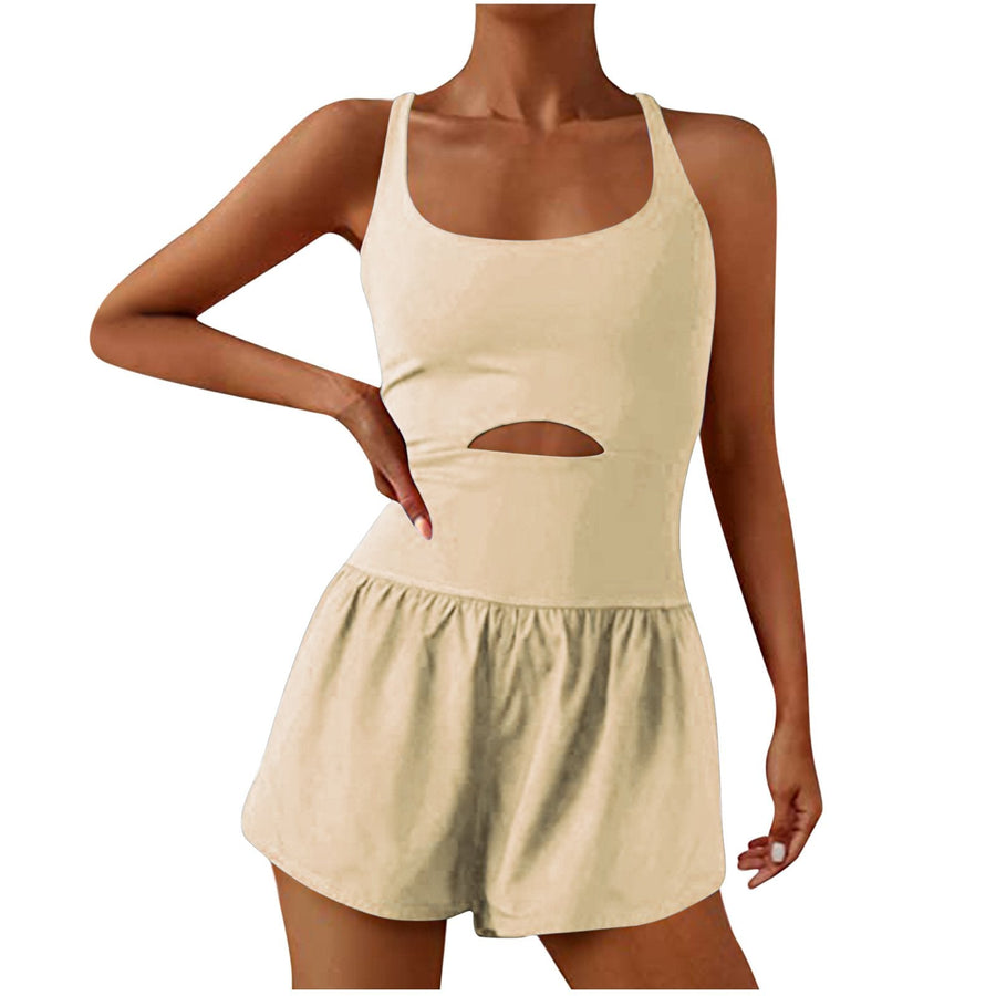 Smellmail™-ATHLETIC ROMPER ONE PIECE JUMPSUIT SHORTS