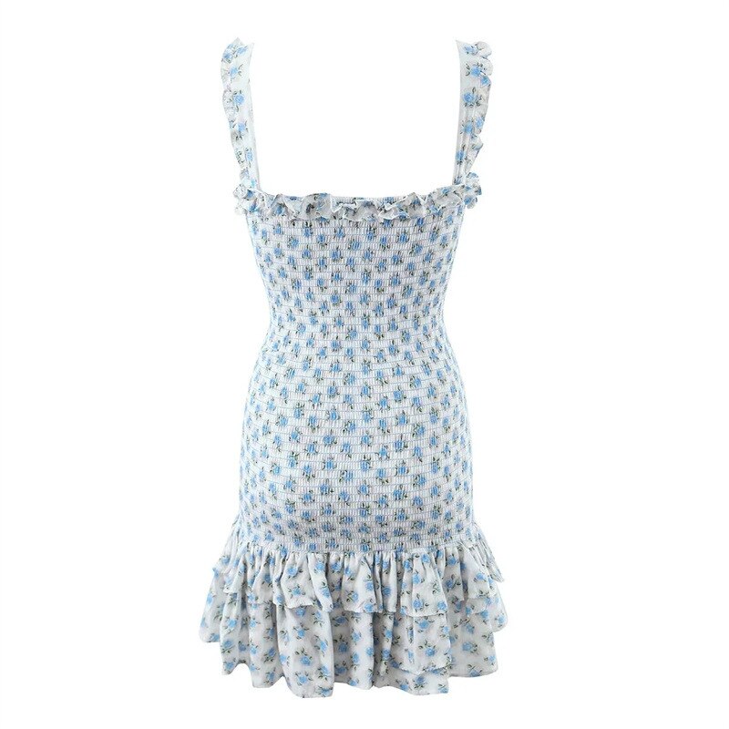 Smellmail™-Sexy Ruffle Sleeveless A-Line Mini Dress