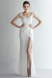 Smellmail™-New Satin Long Slit Mermaid Dress