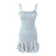 Smellmail™-Sexy Ruffle Sleeveless A-Line Mini Dress